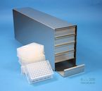 Microtiter Drawer Racks for Microtiter Plates up to 86x128x45 mm, closed design, without safety stop