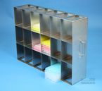 Microtiter Horizontal Racks with two intermediate shelves, Height 334 mm